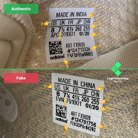 yeezy size tag